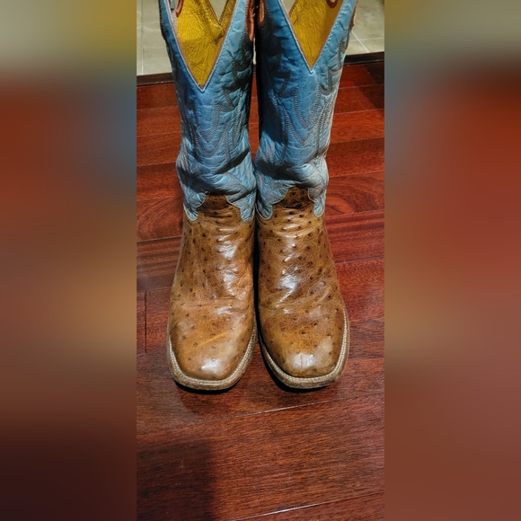cavenders Shoes Mens Size 85d Cavenders Brand Ostrich Cowboy Boots